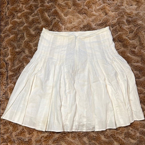 Loft Elegant White Pleated Skirt size 0 - Picture 5 of 10